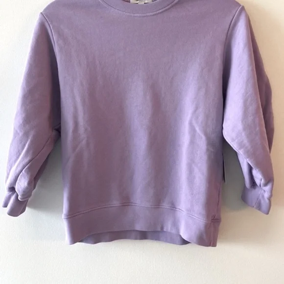 AGOLDE Thora 3/4 Sleeve Sweatshirt in Lunar - Picture 8 of 15